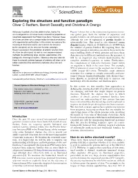 Exploring the Structure and Function Paradigm Oliver C Redfern, Benoit Dessailly and Christine a Orengo