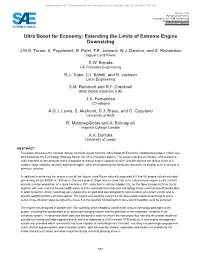 Extending the Limits of Extreme Engine Downsizing J.W.G