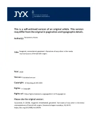 This Is a Self-Archived Version of an Original Article. This Version May Differ from the Original in Pagination and Typographic Details