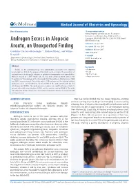 Androgen Excess in Alopecia Areata, an Unexpected Finding