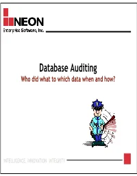 Database Auditing Essentials.Pdf