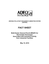 Non-Mining MSGP 2010 Fact Sheet