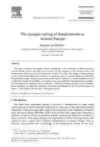 The Synoptic Setting of Thunderstorms in Western Europe