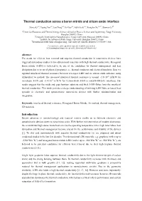 Thermal Conduction Across a Boron Nitride and Silicon Oxide Interface