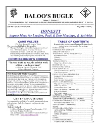 BALOO's BUGLE Volume 17, Number 12 "Make No Small Plans