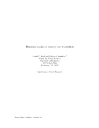 Bayesian Models of Sensory Cue Integration