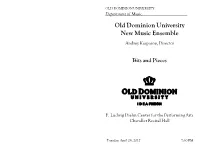 Old Dominion University New Music Ensemble