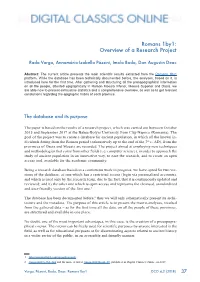 Romans 1By1: Overview of a Research Project