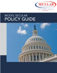 Model Secular Policy Guide Secular Values