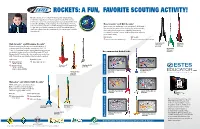 Rockets: a Fun, Favorite Scouting Activity!