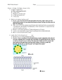 CH107 Mock Exam 3 Name: 100