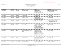 Click Here to Return to Report Menu CRTR2705A-CR Commonwealth Of