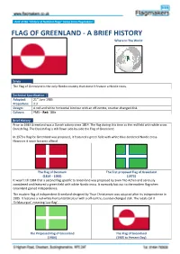 FLAG of GREENLAND - a BRIEF HISTORY Where in the World
