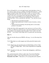 June 2021 Study Guide We Are All Hopeful for a Non-Interrupted