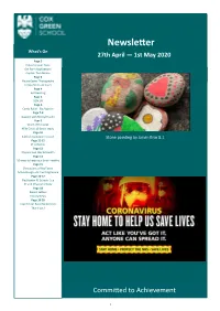 Newsletter 27Th April