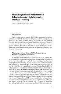 Physiological and Performance Adaptations to High-Intensity Interval Training