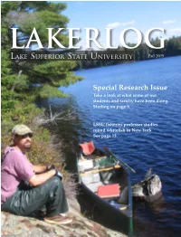 Special Research Issue Take a Look at What Some of Our Students and Faculty Have Been Doing