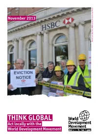 Think Global Act Locally with the World Development Movement Contents