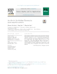 An Effective Lie–Kolchin Theorem for Quasi-Unipotent Matrices