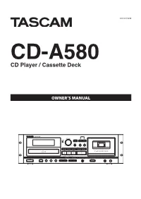 CD Player / Cassette Deck