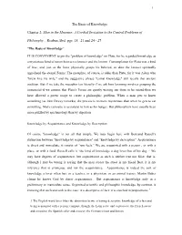 Chapter 2: Man in the Measure, Reuben Abel