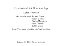 Combinatorial Link Floer Homology
