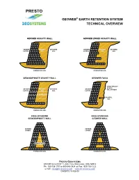 Geoweb Earth Retention Technical Overview