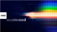 Intel Accelerated 2021 Presentation