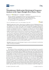 Nonstationary Multivariate Hydrological Frequency Analysis in the Upper Zhanghe River Basin, China