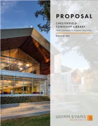 Proposal Chesterfield Township Library New Community Library Program