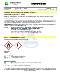 SAFETY DATA SHEET Emergency Phone Number