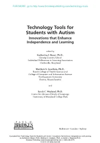 Technology Tools for Students with Autism Innovations That Enhance Independence and Learning
