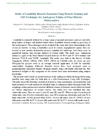 Study of Landslide Hazard Zonation Using Remote Sensing and GIS