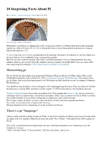 10 Surprising Facts About Pi