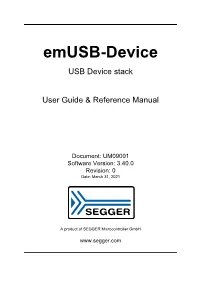 Emusb-Device User Guide & Reference Manual