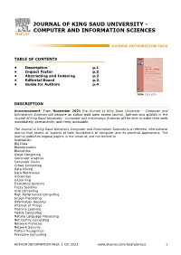 Journal of King Saud University - Computer and Information Sciences