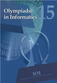 Olympiads in Informatics15