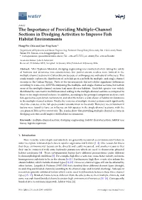 The Importance of Providing Multiple-Channel Sections in Dredging Activities to Improve Fish Habitat Environments