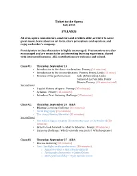 Ticket to the Opera SYLLABUS