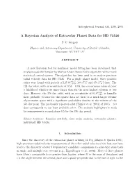 A Bayesian Analysis of Extrasolar Planet Data for HD 73526