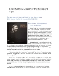 Erroll Garner, Master of the Keyboard 1981