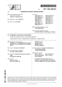 European Patent Office of Opposition to That Patent, in Accordance with the Implementing Regulations