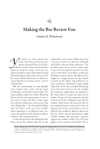 • Making the Bar Review Fun