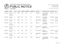 Public Notice &gt;&gt; Licensing and Management System Admin &gt;&gt;