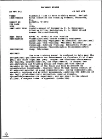 Rate Training Manual. Revised. Nava