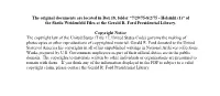 The Original Documents Are Located in Box 18, Folder “7/29/75-8/2/75 - Helsinki (1)” of the Sheila Weidenfeld Files at the Gerald R
