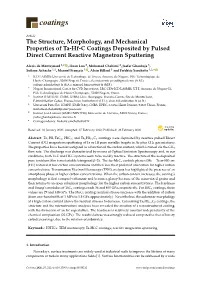 The Structure, Morphology, and Mechanical Properties of Ta-Hf-C Coatings Deposited by Pulsed Direct Current Reactive Magnetron Sputtering