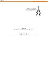 Wmnet Climate Change in the Curriculum Programme Final