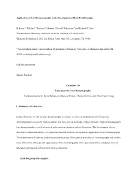 Application of Ion Chromatography to the Investigation of Real-World Samples Rebecca J. Whelan,*1 Theresa E. Hannon,1 David J. R