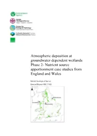Nutrient Source Apportionment Case Studies from England and Wales